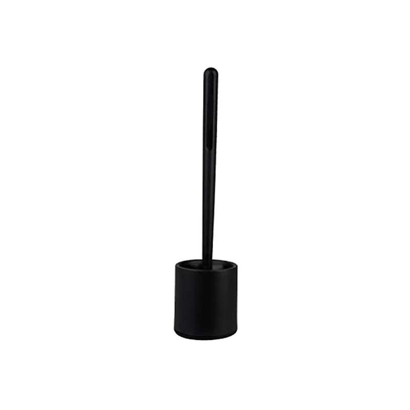 for Thorough and Easy Cleaning In Black Toilet Brush with Plastic Bristles