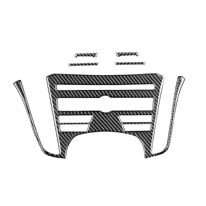 for TL 2009-2014 Carbon Fiber Center Console Radio Navigation Panel Cover Trim Interior Accessories