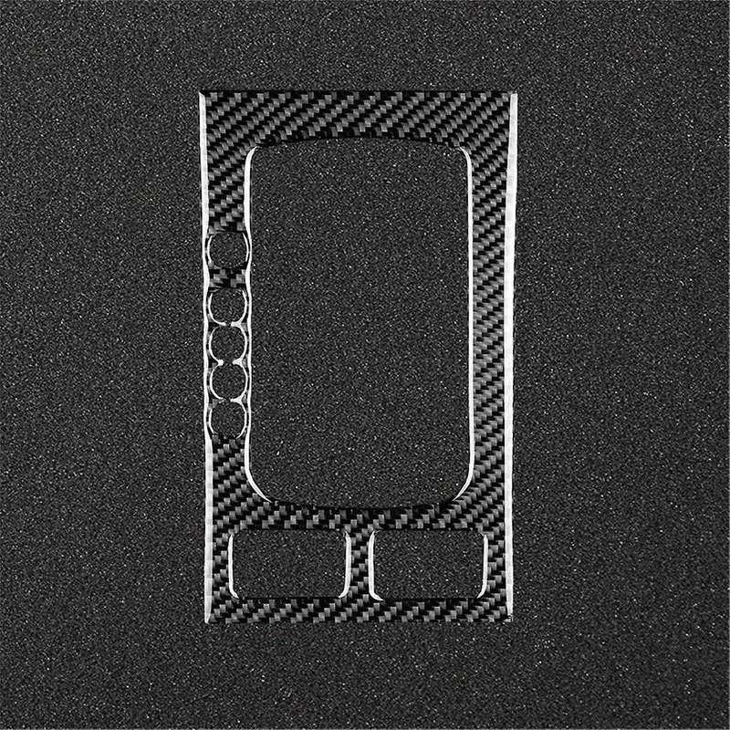 for TL 2009-2014 Carbon Fiber Center Console Gear Panel Cover Trim Sticker Interior Accessories