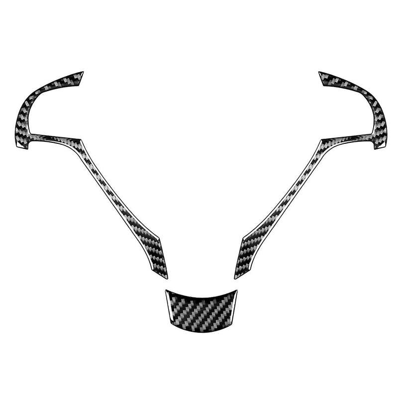 for TL 2009-2014 Carbon Fiber Steering Wheel Frame Trim Cover Sticker Interior Accessories
