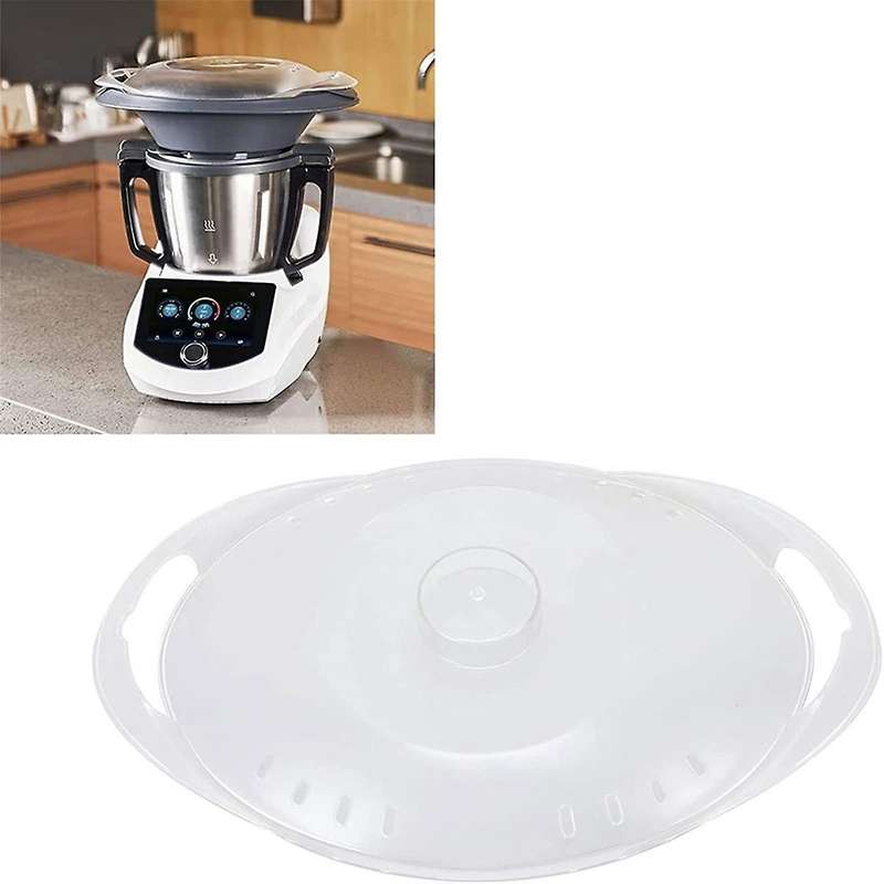 for Tm6 Tm5 Tm31 Food Processor Kitchen Accessory Transparent Steaming Pan Cover + Steam Tray