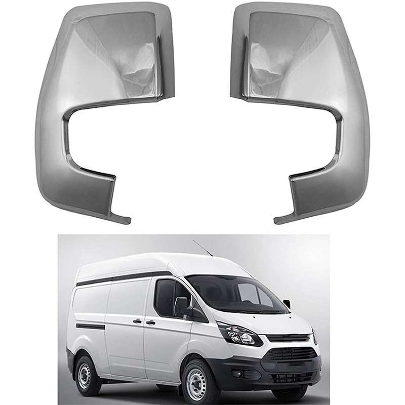 for Transit 2017+ Car Side Door Rearview Mirror Protect Frame Cover Trim for Tourneo Custom 2016+ Ac