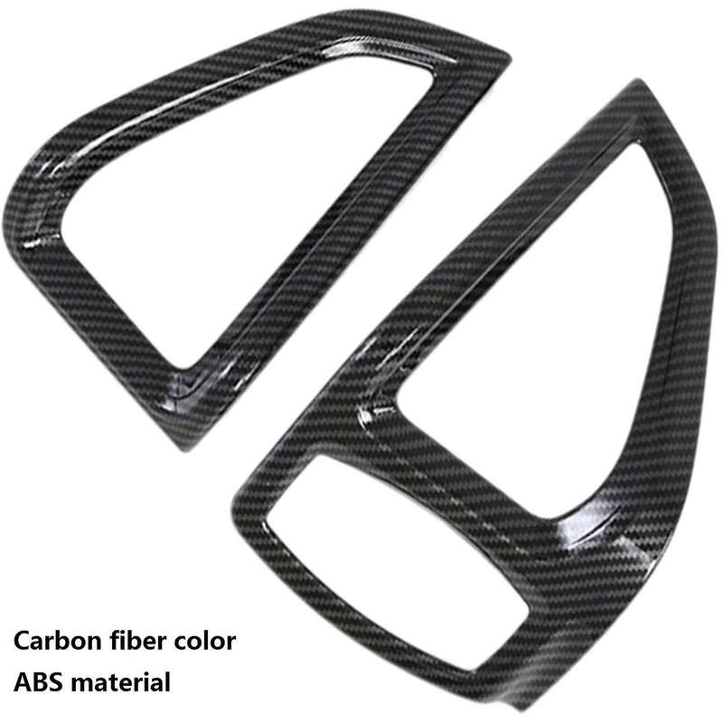 for Transit 2017+ Car Carbon Fiber Dashboard AC Air Conditioner Outlet Vent Cover Trim for Tourneo C