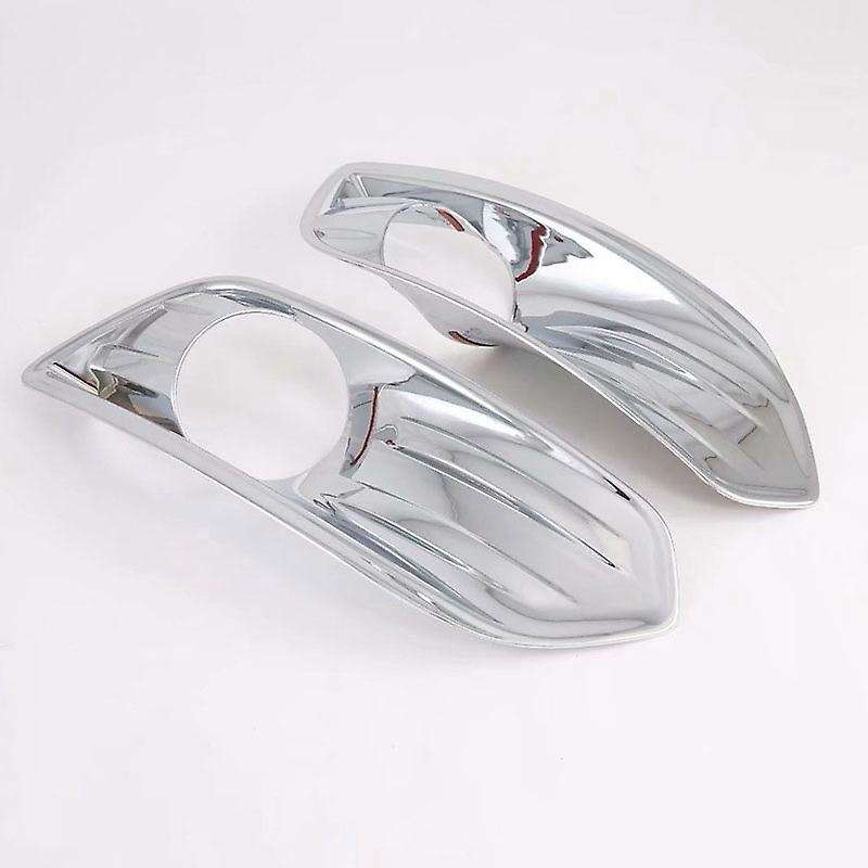 for Transit 2017 Car Front Fog Light Lamp Cover Decoration Cover ABS Auto Moldings Accessory