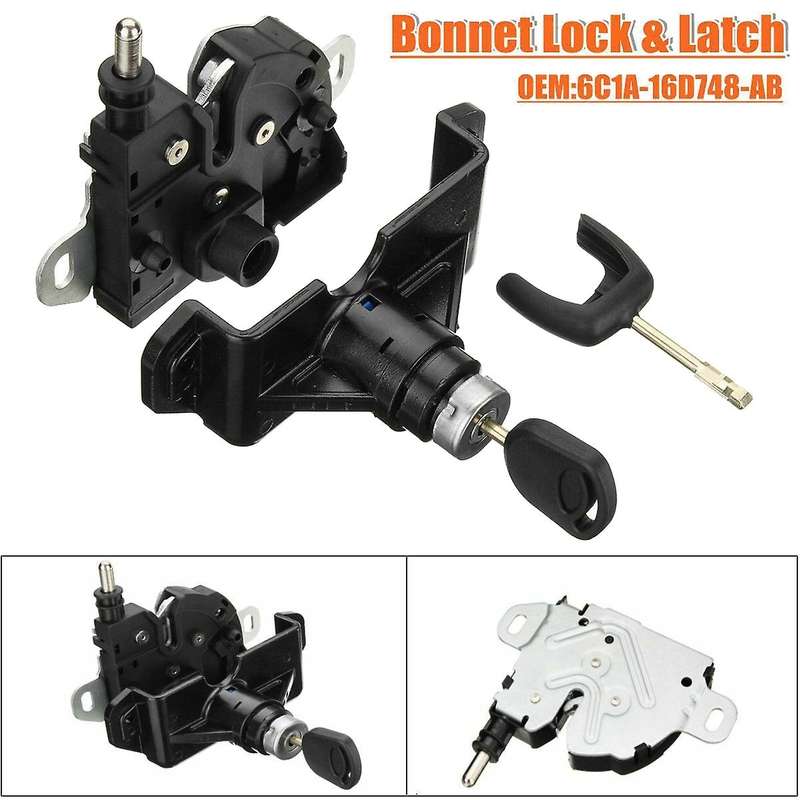 for Transit MK7 2006-2011 Bonnet Hood Lock and Latch Complete Set with 2 Keys