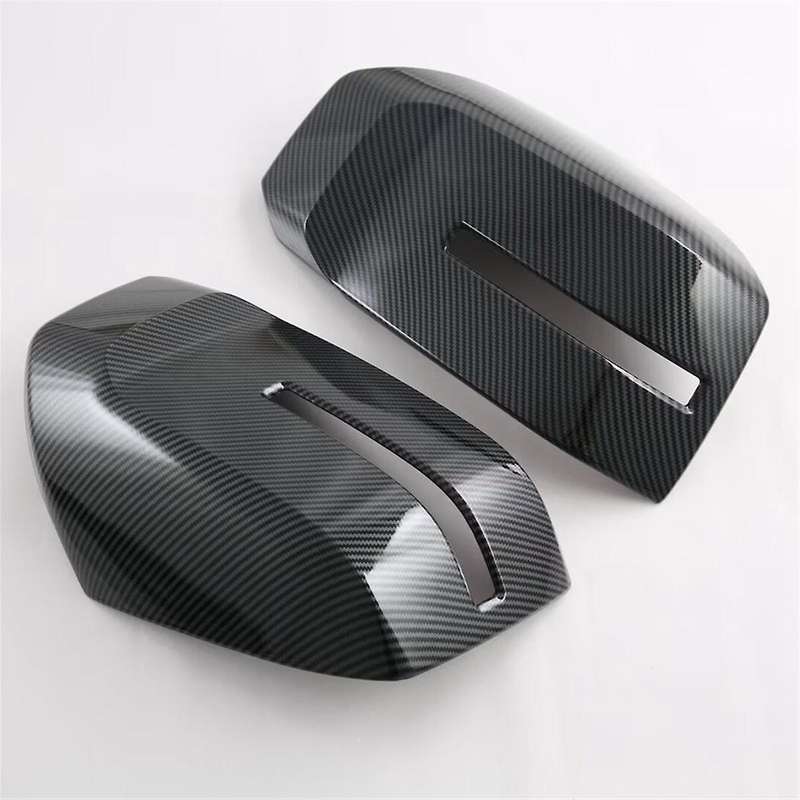 for Triton / L200 2024 Carbon Fiber Side Door Mirror Cap Rearview Mirror Cover Trim Accessories