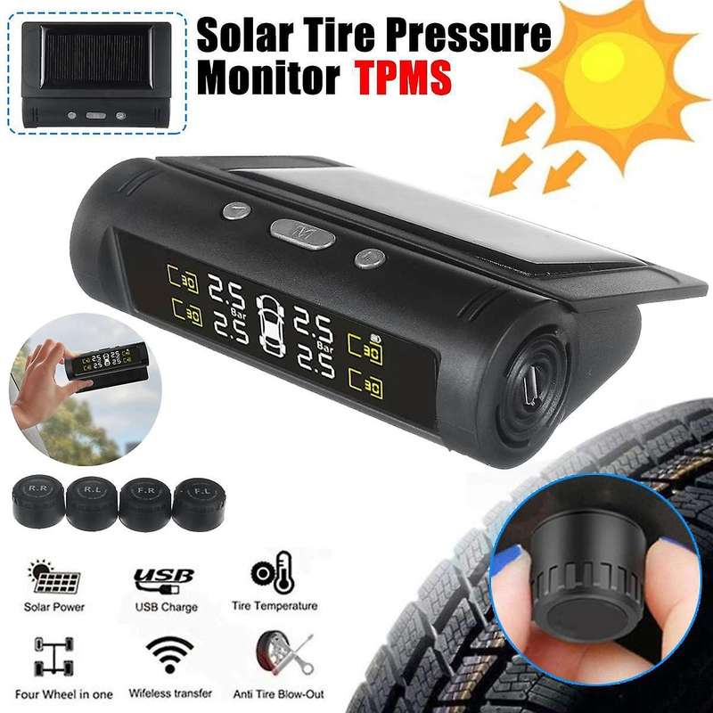 for Truck Car TPMS Tire Pressure Monitoring System Iinternal Sensor LCD Color Screen Monitoring Tire