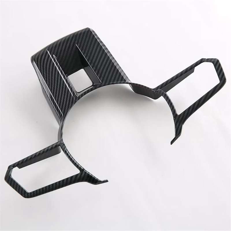 for Triton / L200 2024 Car Steering Wheel Decorative Cover Trim Interior Accessories Carbon Fiber