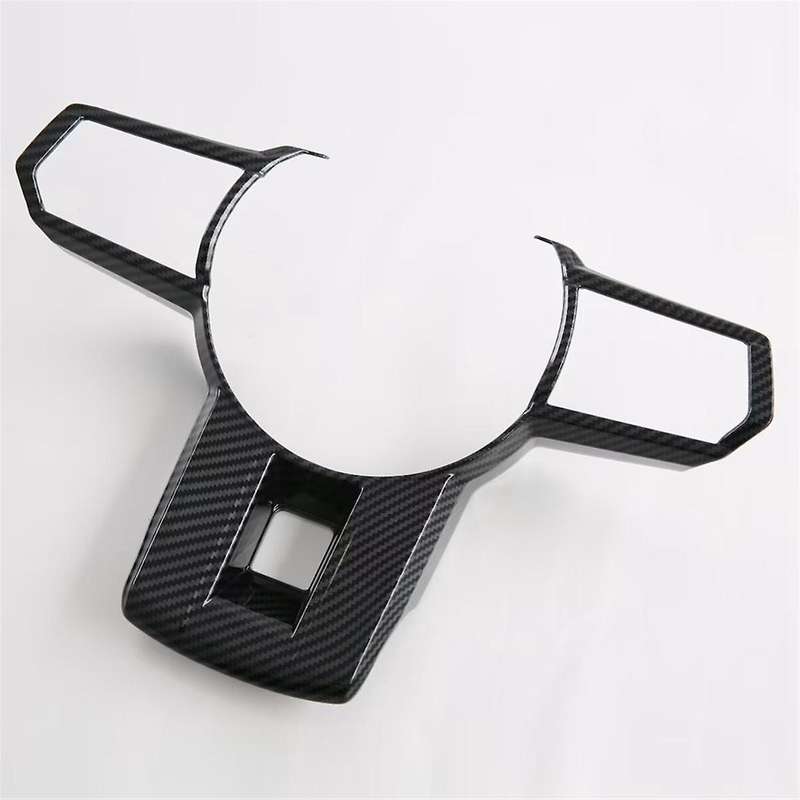for Triton / L200 2024 Car Steering Wheel Decorative Cover Trim Interior Accessories Carbon Fiber