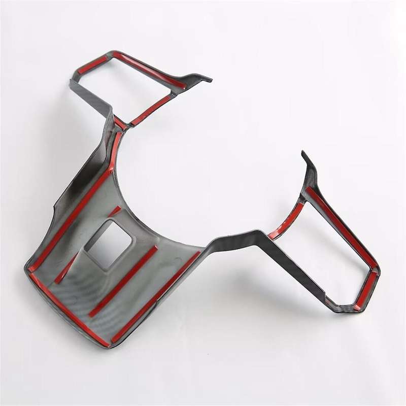 for Triton / L200 2024 Car Steering Wheel Decorative Cover Trim Interior Accessories Carbon Fiber