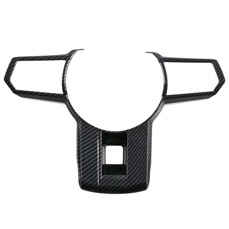 for Triton / L200 2024 Car Steering Wheel Decorative Cover Trim Interior Accessories Carbon Fiber