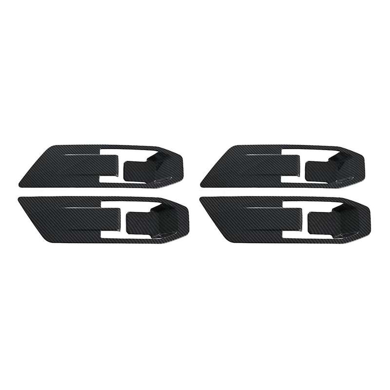 for Triton / L200 2024 Inner Door Handle Bowl Frame Cover Trim Sticker Interior Accessories Carbon F