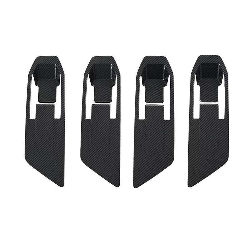 for Triton / L200 2024 Inner Door Handle Bowl Frame Cover Trim Sticker Interior Accessories Carbon F