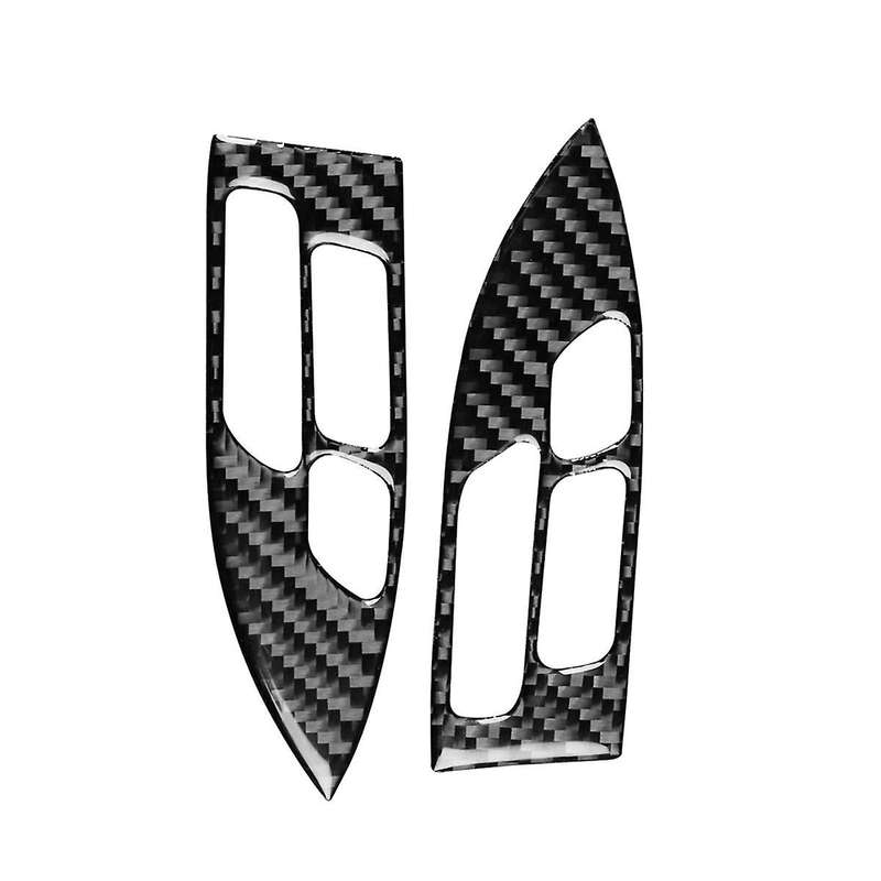 for TSX 2004-2008 Carbon Fiber Car Steering Wheel Button Trim Stickers Interior Accessories