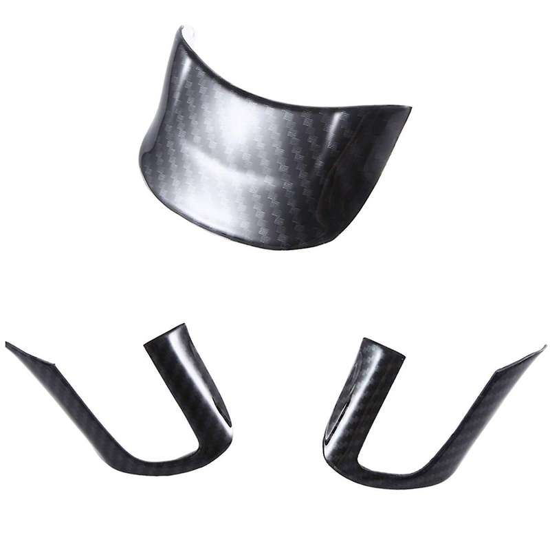 for TT 2008-2014 Car Steering Wheel Cover Trim Carbon Fiber ABS Accessories