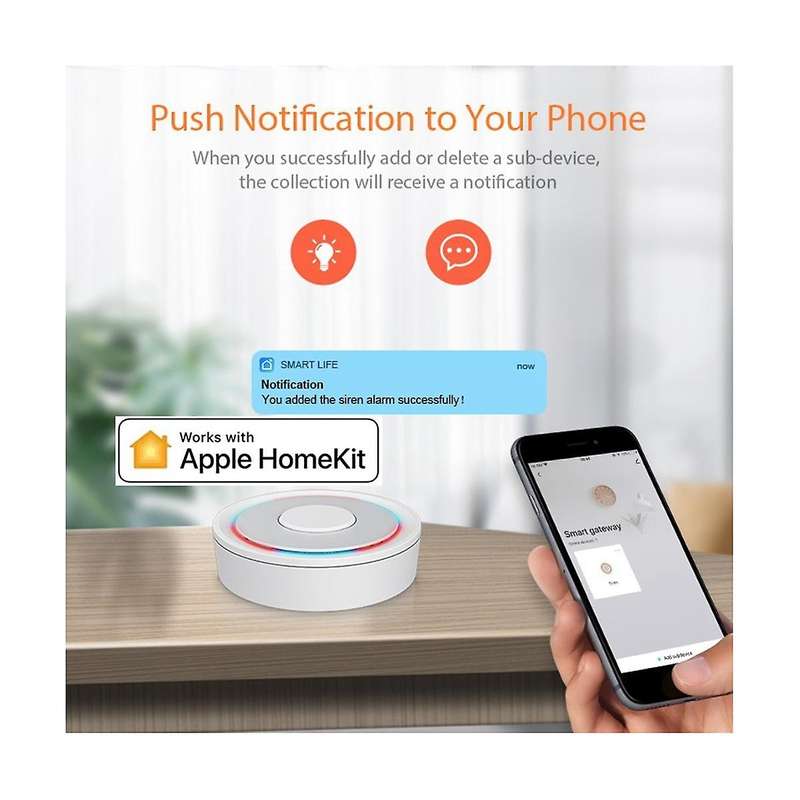 for Tuya Zigbee Gateway Hub Smart Life App for Siri Alexa Google Home Voice Control Wifi Wireless B
