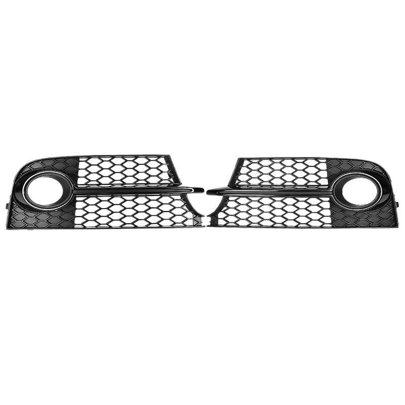for  TT MK2 TTS 2011-2014 Honeycomb Mesh Front Fog Light Grill Grille Cover 8J0807681KT94 8J0807682K