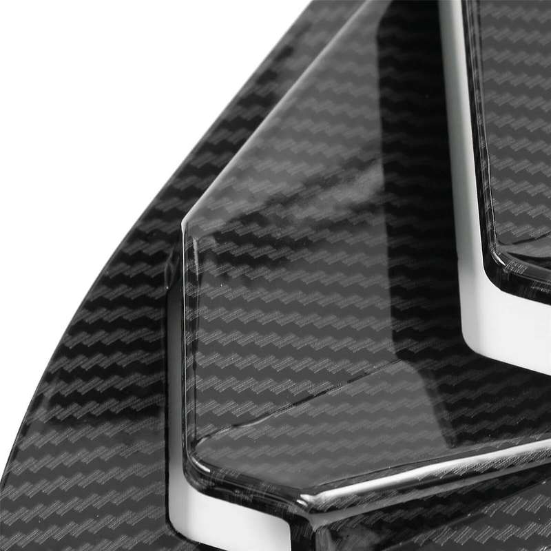 for Type R Hatchback 2016-20201 Rear Side Vent Window Louver Cover Triangular Window Trim Carbon Fib