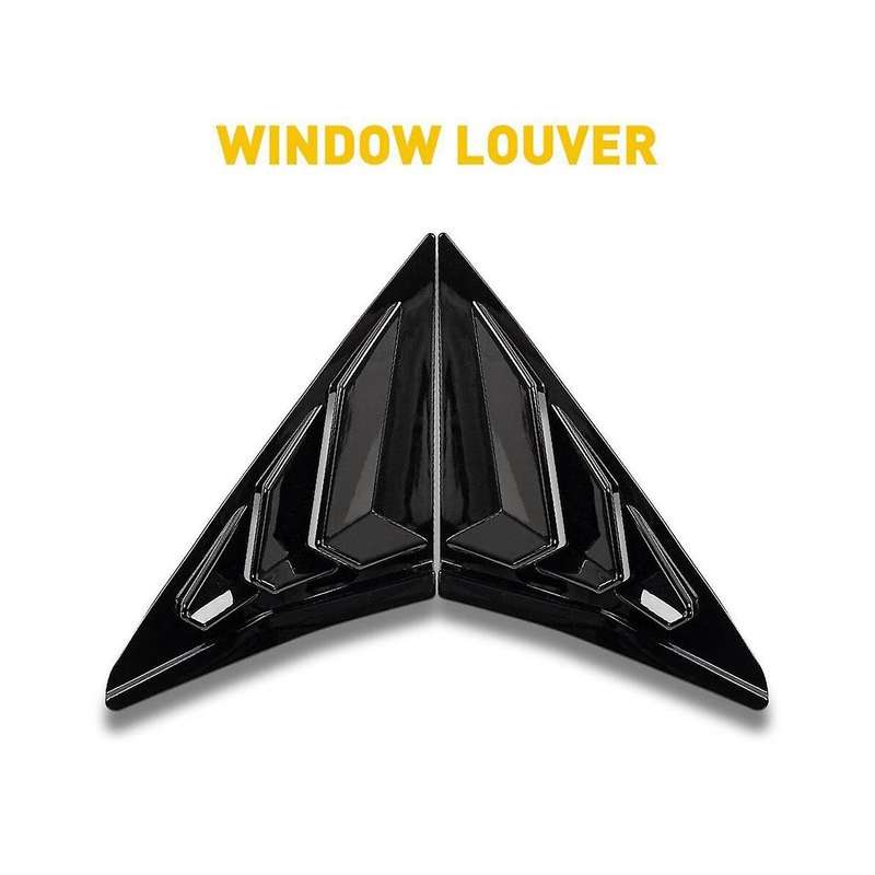 for Type R Hatchback 2017-2020 Rear Side Vent Window Louver Cover Triangular Window Trim Accessorie