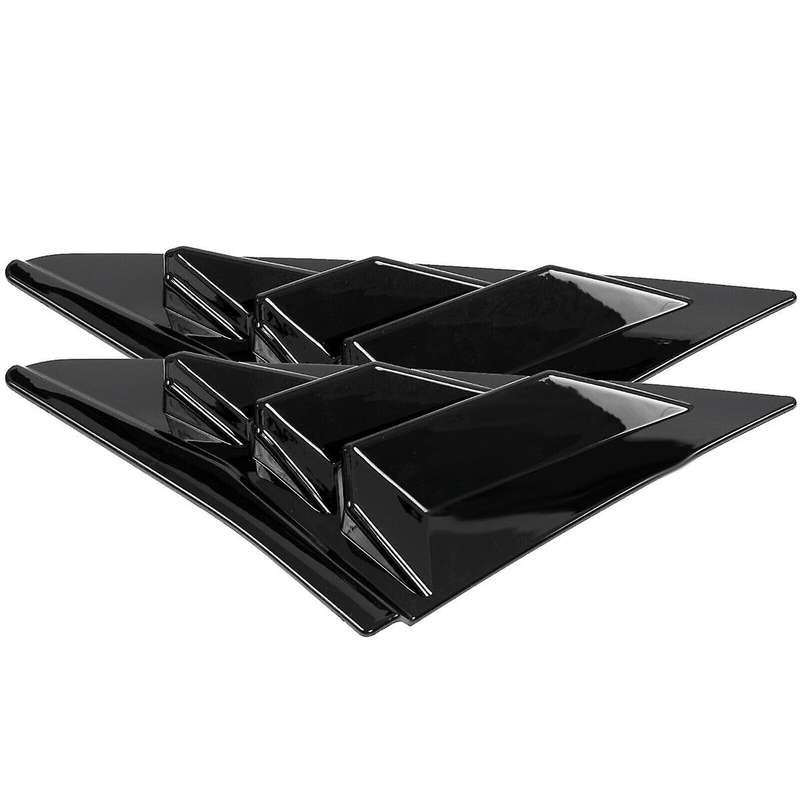 for Type R Hatchback 2017-2020 Rear Side Vent Window Louver Cover Triangular Window Trim Accessorie