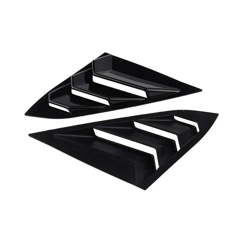 for Type R Hatchback 2017-2020 Rear Side Vent Window Louver Cover Triangular Window Trim Accessorie