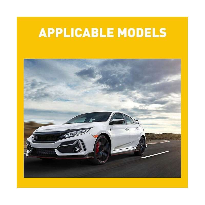 for Type R Hatchback 2017-2020 Rear Side Vent Window Louver Cover Triangular Window Trim Accessorie