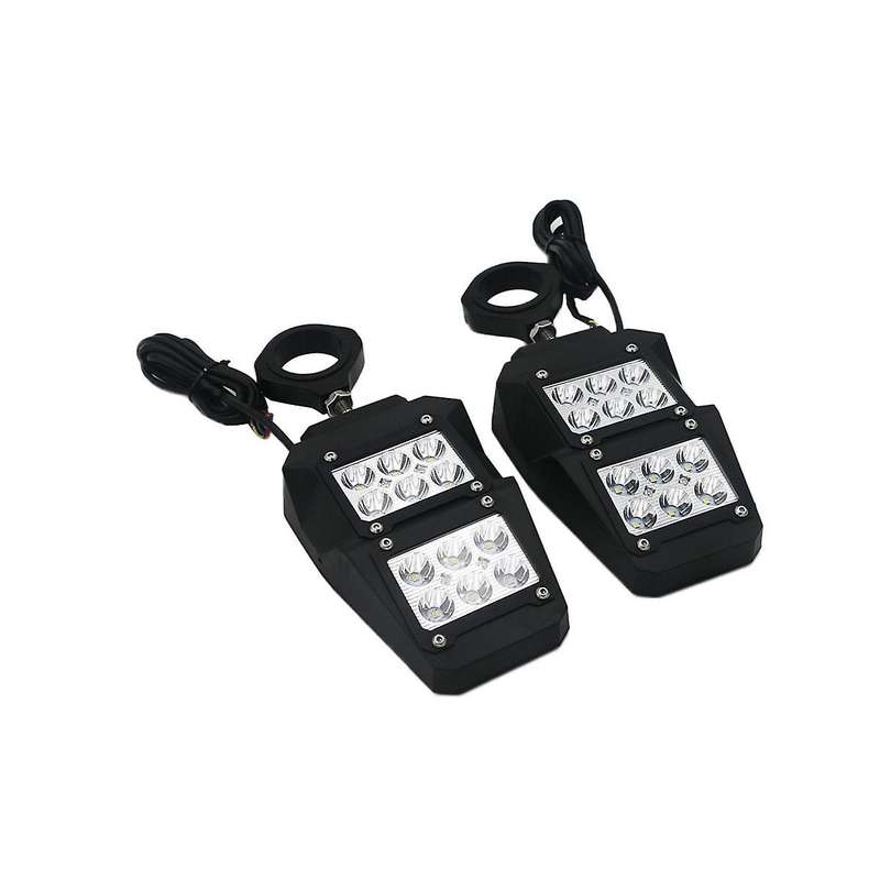 for Utv/atv All-terrain Beach Vehicles with Lighted -colour Rear Frame Led 1.75/2 Inch Rear View Mi