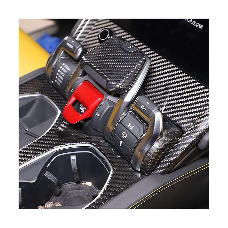 for Urus 2018-2021 Carbon Fiber Car Sport Mode Switch Frame Cover Trim Sticker Accessories