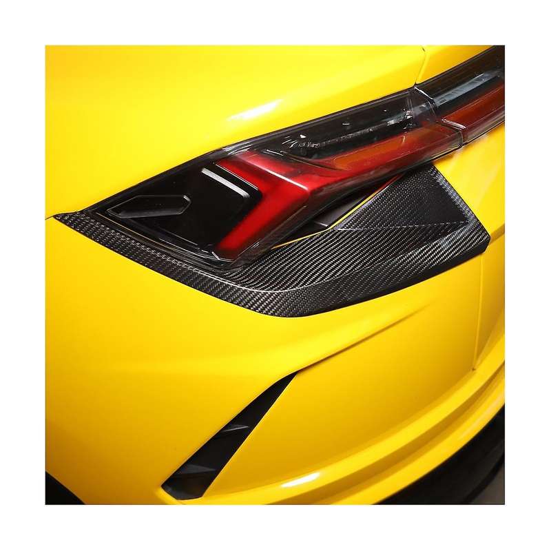 for Urus 2018-2021 Carbon Fiber Car Tail Light Cover Rear Lamp Trim Sticker Accessories