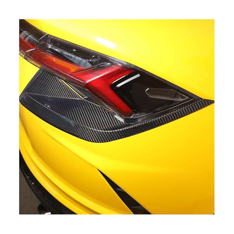 for Urus 2018-2021 Carbon Fiber Car Tail Light Cover Rear Lamp Trim Sticker Accessories