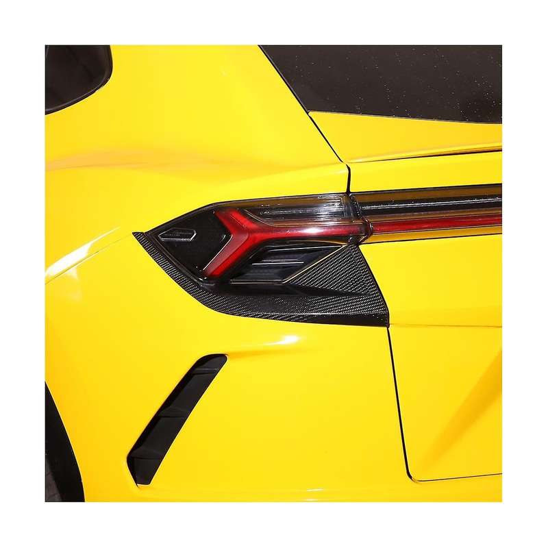 for Urus 2018-2021 Carbon Fiber Car Tail Light Cover Rear Lamp Trim Sticker Accessories