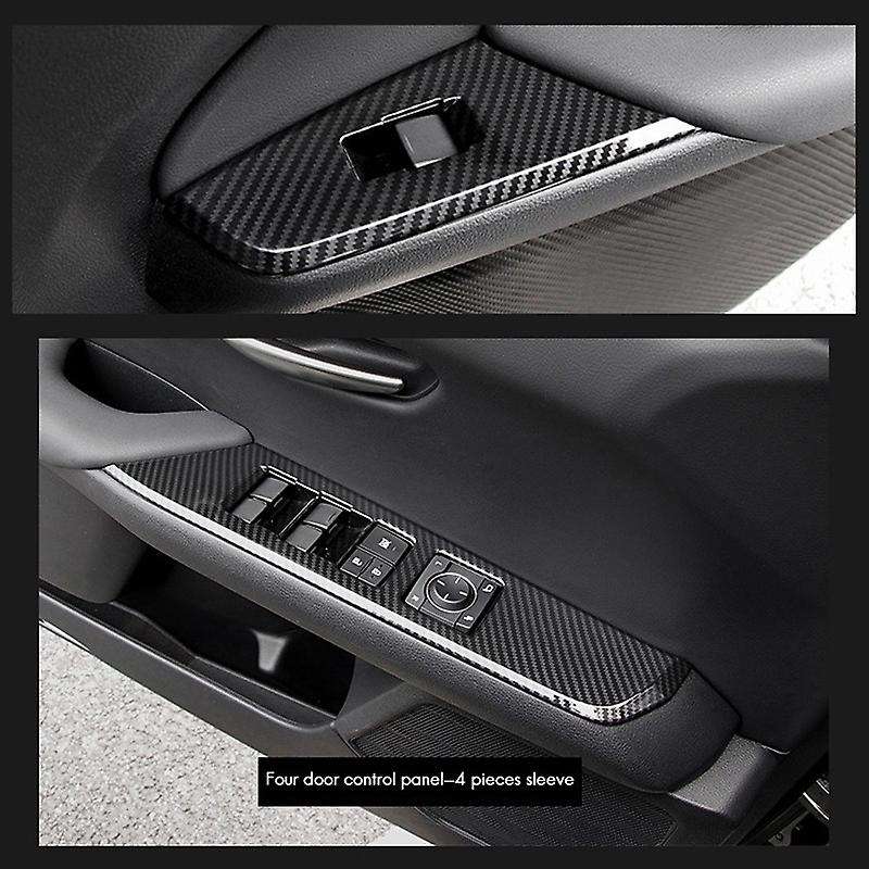 for UX200 UX250H UX260H 2019 2020 ABS Carbon Fiber Window Lifter Control Frame Switch Armrest Cover