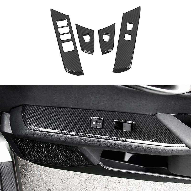 for UX200 UX250H UX260H 2019 2020 ABS Carbon Fiber Window Lifter Control Frame Switch Armrest Cover