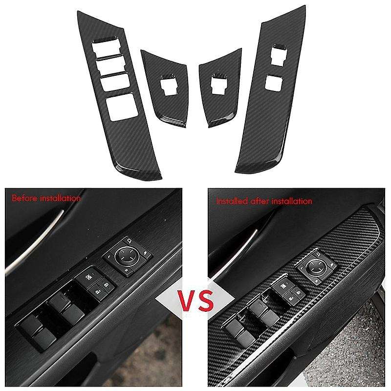 for UX200 UX250H UX260H 2019 2020 ABS Carbon Fiber Window Lifter Control Frame Switch Armrest Cover