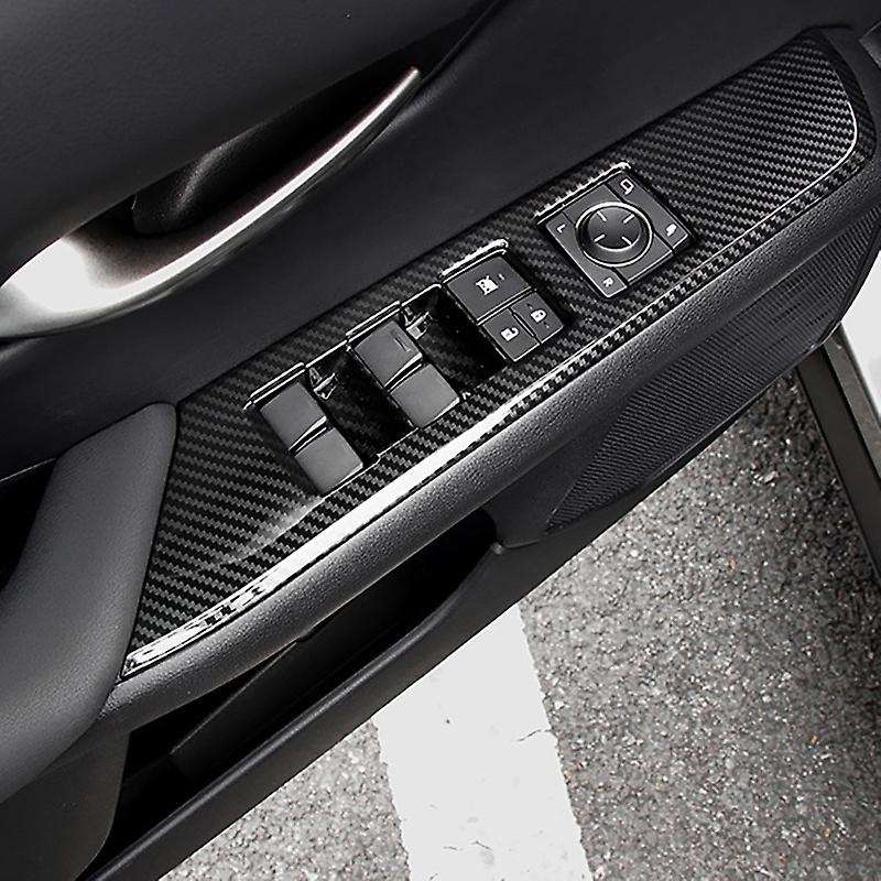 for UX200 UX250H UX260H 2019 2020 ABS Carbon Fiber Window Lifter Control Frame Switch Armrest Cover