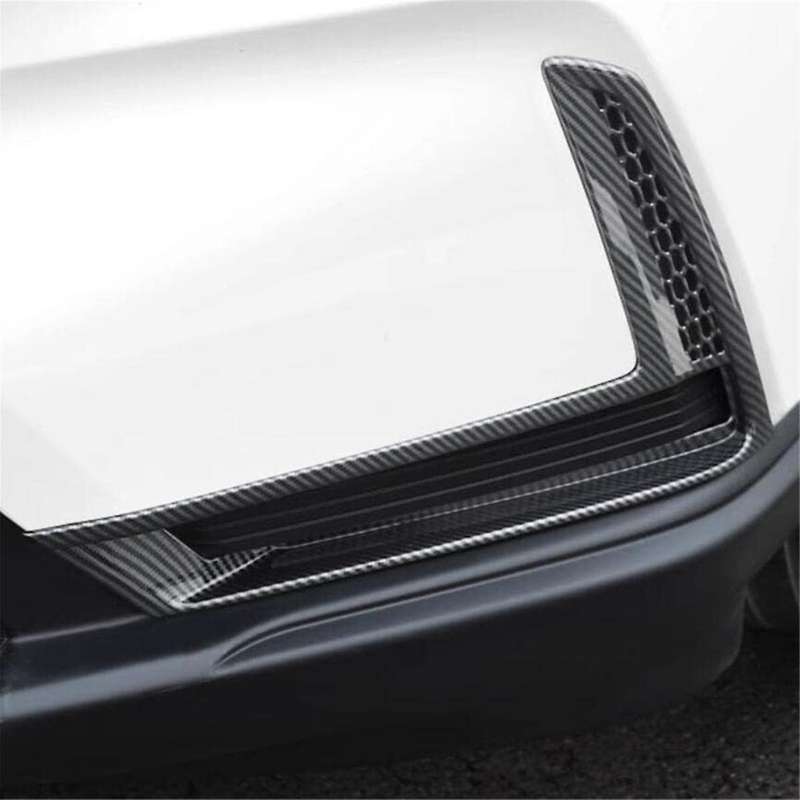 for -v 2023 2024 Car Front Fog Light Lamp Cover Decor Trim Accessories - Abs Carbon Fiber
