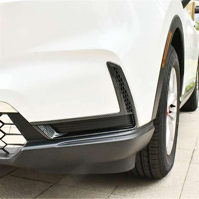 for -v 2023 2024 Car Front Fog Light Lamp Cover Decor Trim Accessories - Abs Carbon Fiber