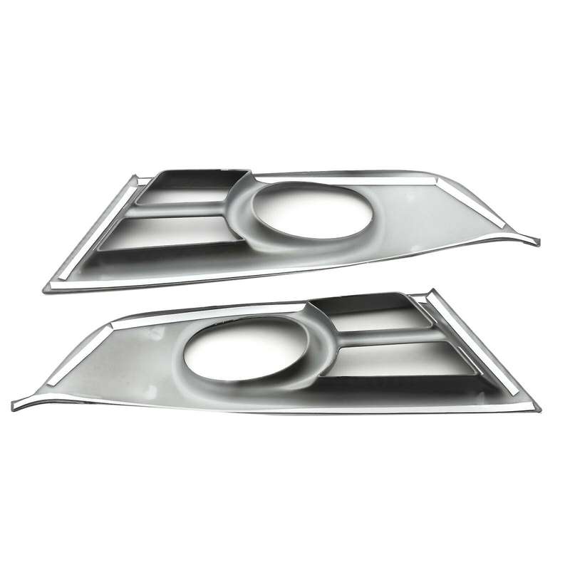 for -V 2017-2020 Carbon Fiber Look Car Front Bumper Fog Light Lamp Frame Cover Trims