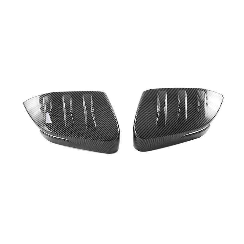 for -V 2023 2024 ABS Carbon Car Side Door Mirror Trim Rear View Mirror Cover Decor Accessories