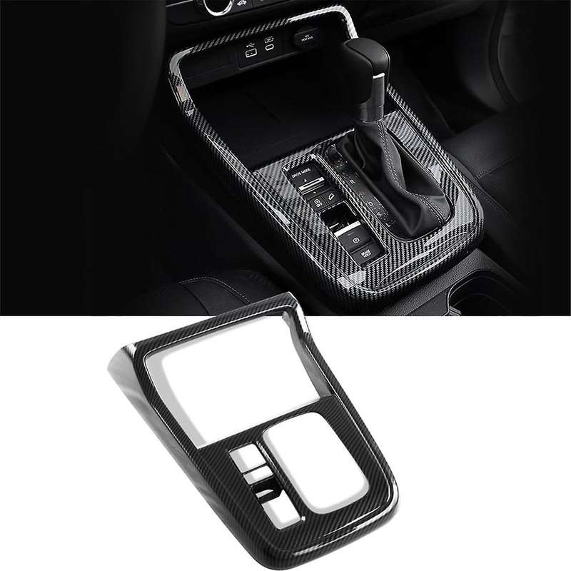 for -v 2023 2024 Center Console Gear Shift Panel Cover Interior Accessories - Abs Carbon Fiber