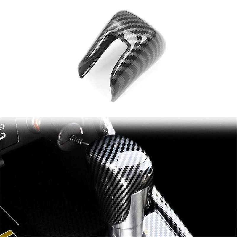 for -v 2023 2024 Center Console Gear Shift Knob Cover Trim Interior Accessories - Abs Carbon Fiber