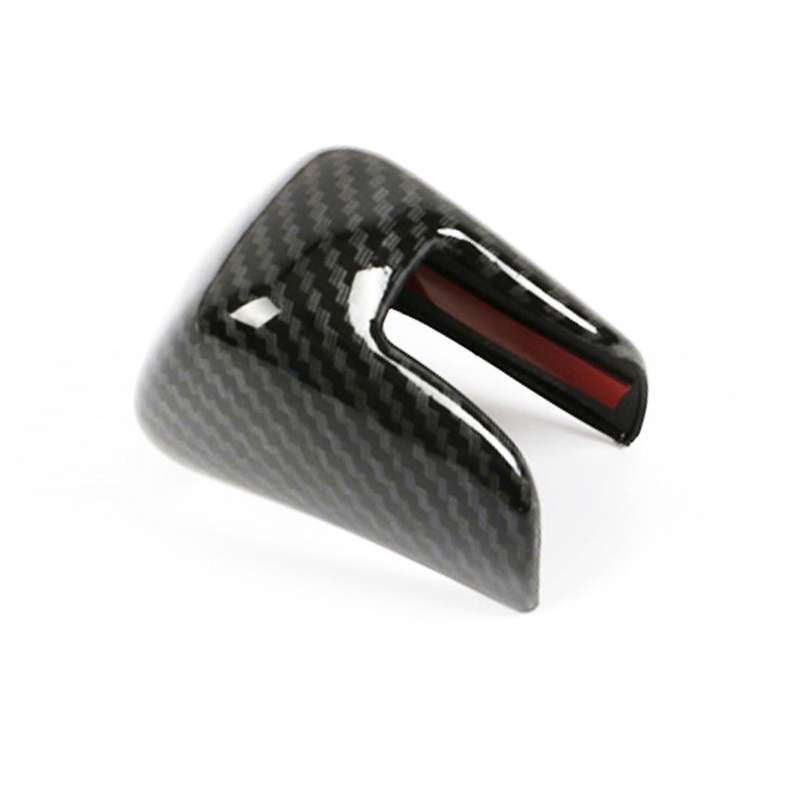 for -v 2023 2024 Center Console Gear Shift Knob Cover Trim Interior Accessories - Abs Carbon Fiber