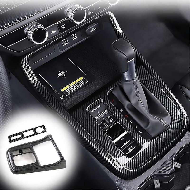 for -v 2023 2024 Lhd Center Console Gear Shift Panel Cover Frame Trim Interior Accessories, Abs Carb