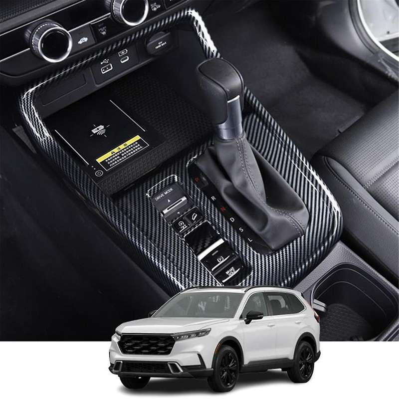 for -v 2023 2024 Lhd Center Console Gear Shift Panel Cover Frame Trim Interior Accessories, Abs Carb