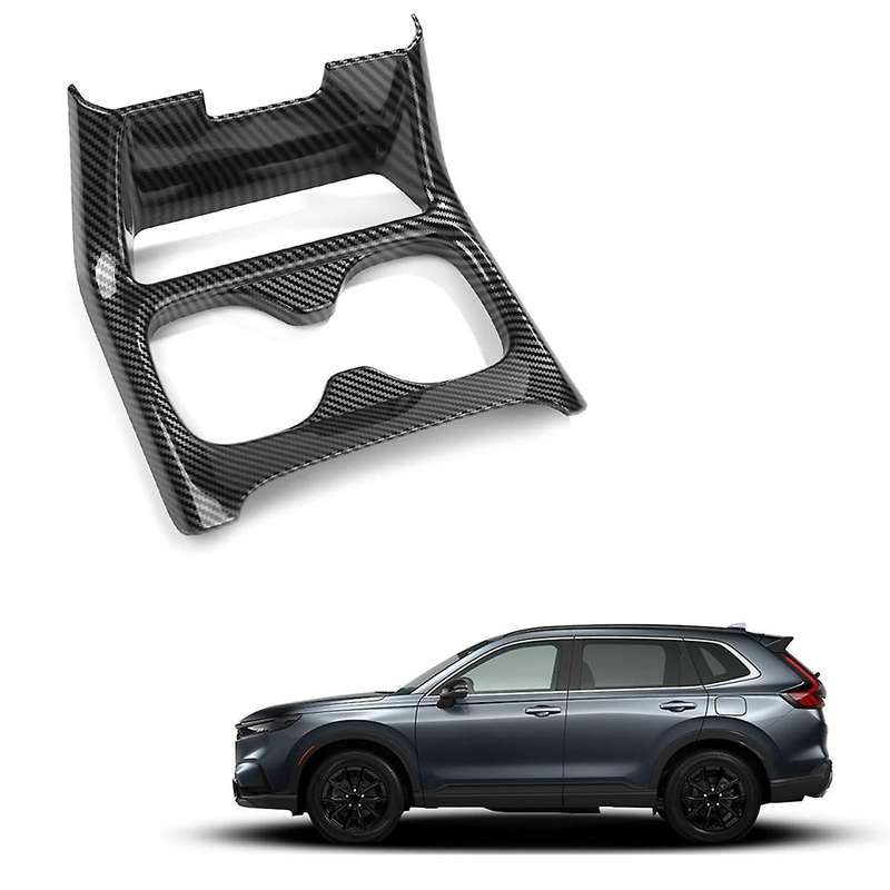 for -v 2023 2024 Center Console Cup Holder Panel Cover Trim Interior Accessories - Abs Carbon Fiber