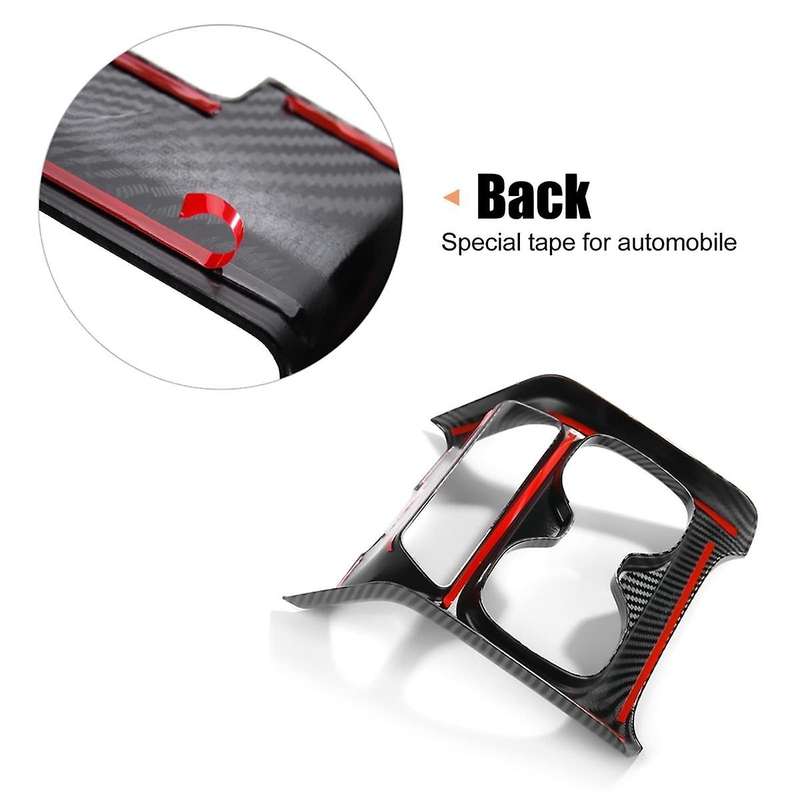 for -v 2023 2024 Center Console Cup Holder Panel Cover Trim Interior Accessories - Abs Carbon Fiber