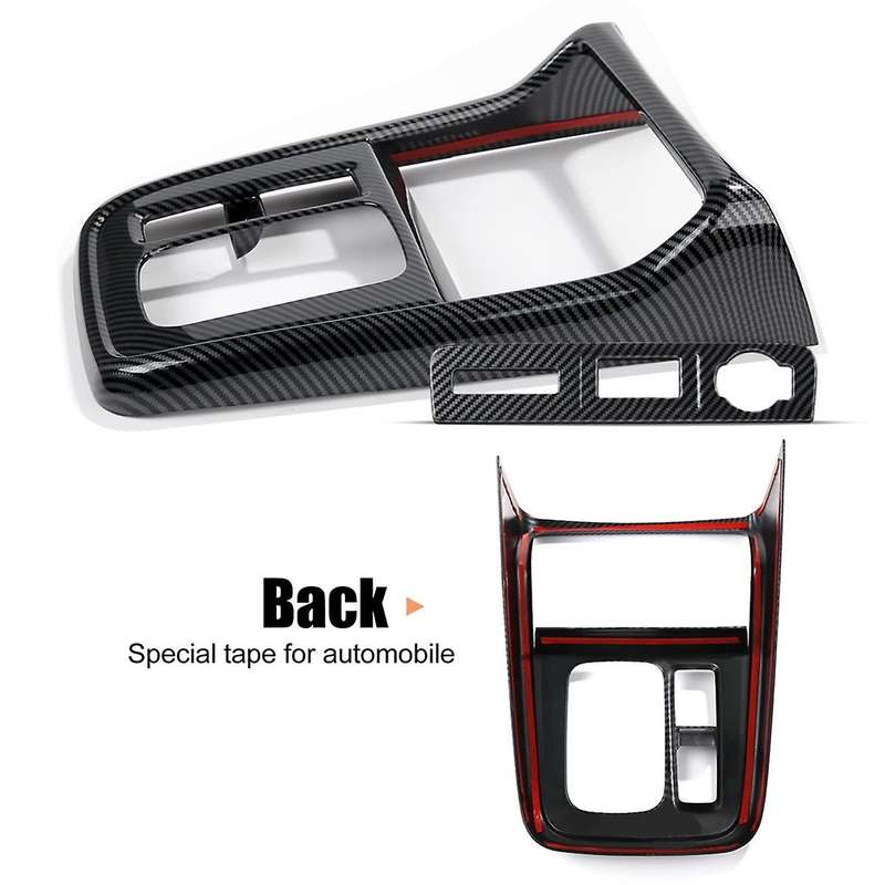 for -v 2023 2024 Center Console Gear Shift Cover Trim Interior Accessories - Abs Carbon Fiber