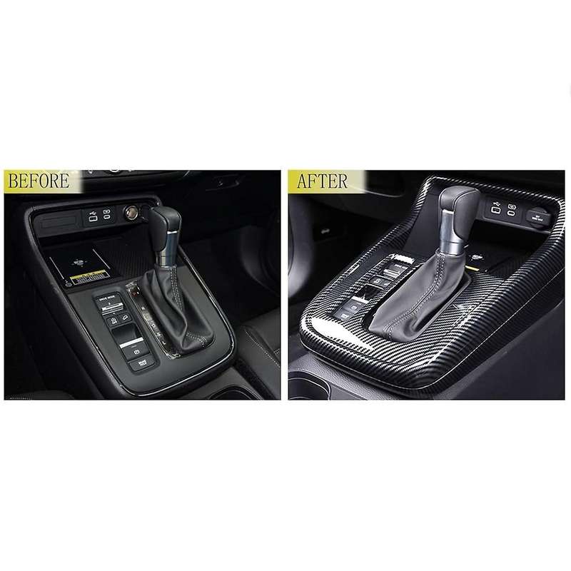 for -v 2023 2024 Center Console Gear Shift Panel Cover Trim Car Interior Accessories - Abs Carbon Fi