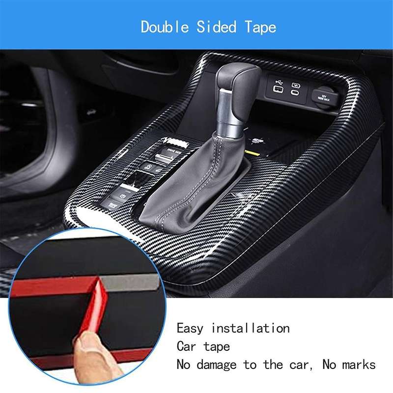 for -v 2023 2024 Center Console Gear Shift Panel Cover Trim Car Interior Accessories - Abs Carbon Fi