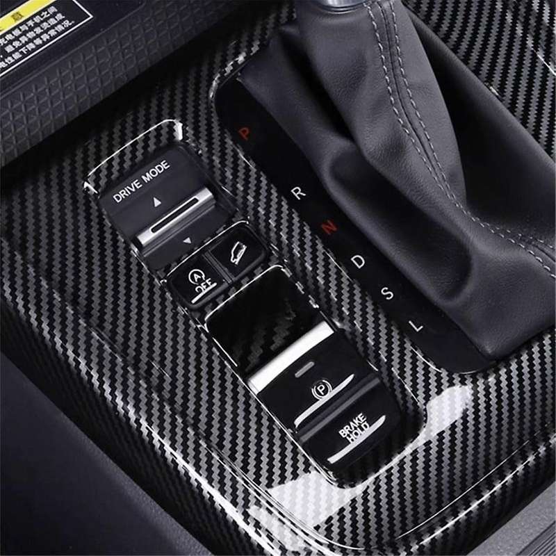for -v 2023 2024 Center Console Gear Shift Panel Cover Trim Car Interior Accessories - Abs Carbon Fi